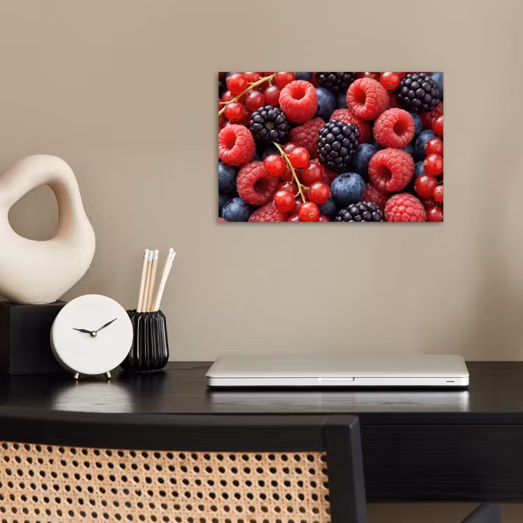 Bessen - Mix - Vers - Eten - Kleurrijk poster papier klein -sfeer1