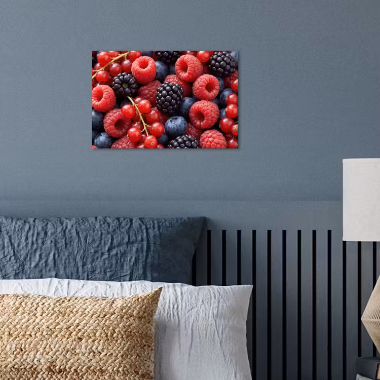 Bessen - Mix - Vers - Eten - Kleurrijk poster papier klein -sfeer2