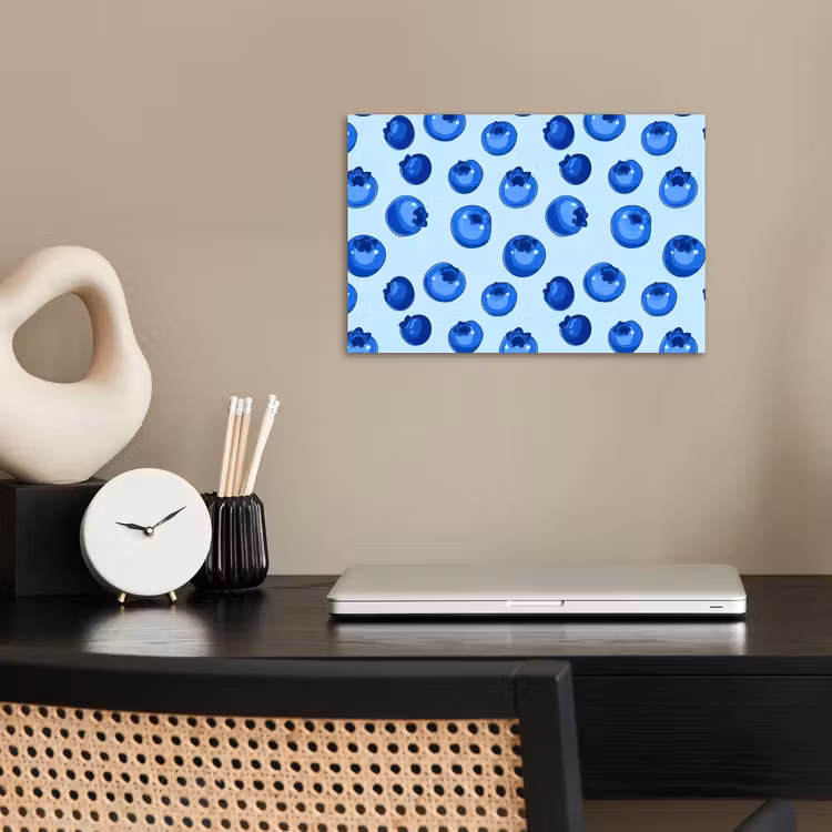 Bessen - Modern - Blauw poster papier klein 62 -sfeer1