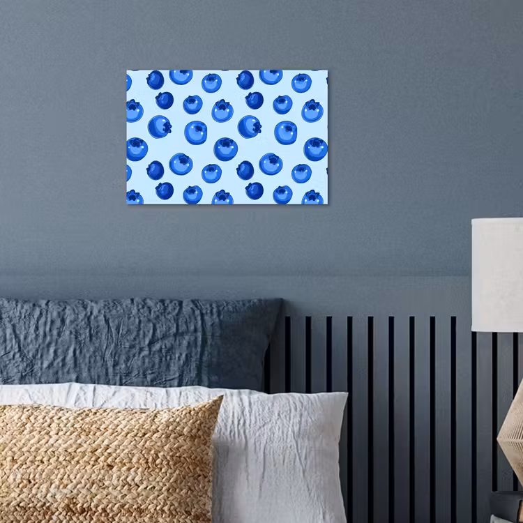 Bessen - Modern - Blauw poster papier klein 62 -sfeer2