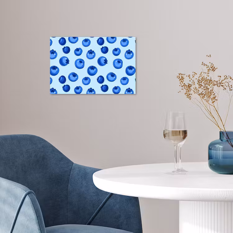 Bessen - Modern - Blauw poster papier klein 62 -sfeer3