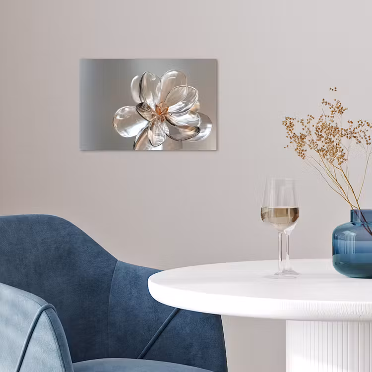 Bloem - Glazen - Doorzichtig poster papier klein -sfeer3