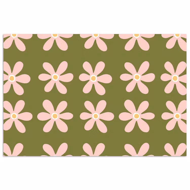 Bloem - Modern - Groen poster papier klein 62 -3d