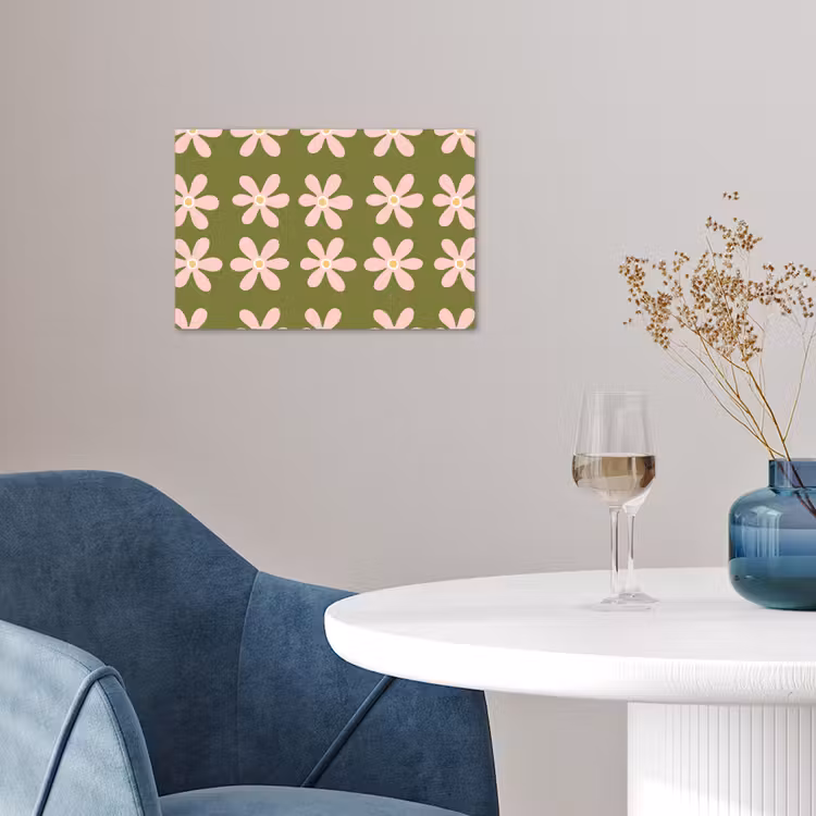 Bloem - Modern - Groen poster papier klein 62 -sfeer3
