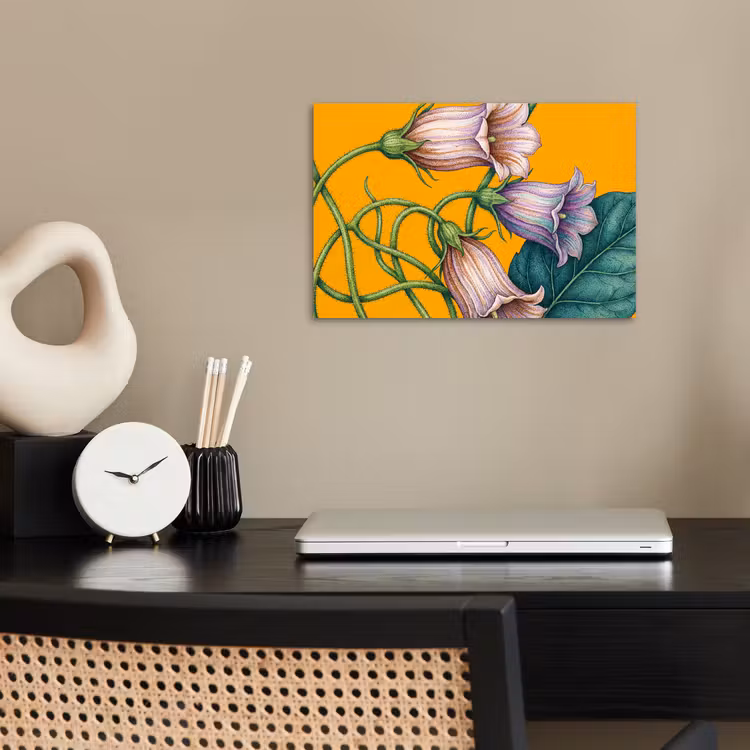 Poster - Bloemen - Botanisch - Geel - Bloemen - Botanisch - Geel poster papier klein
