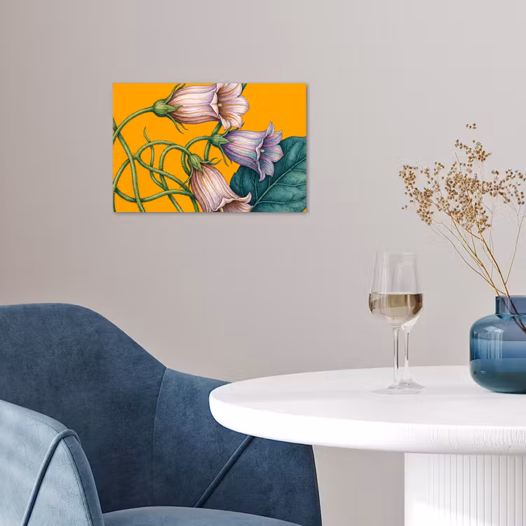 Poster - Bloemen - Botanisch - Geel - Bloemen - Botanisch - Geel poster papier klein