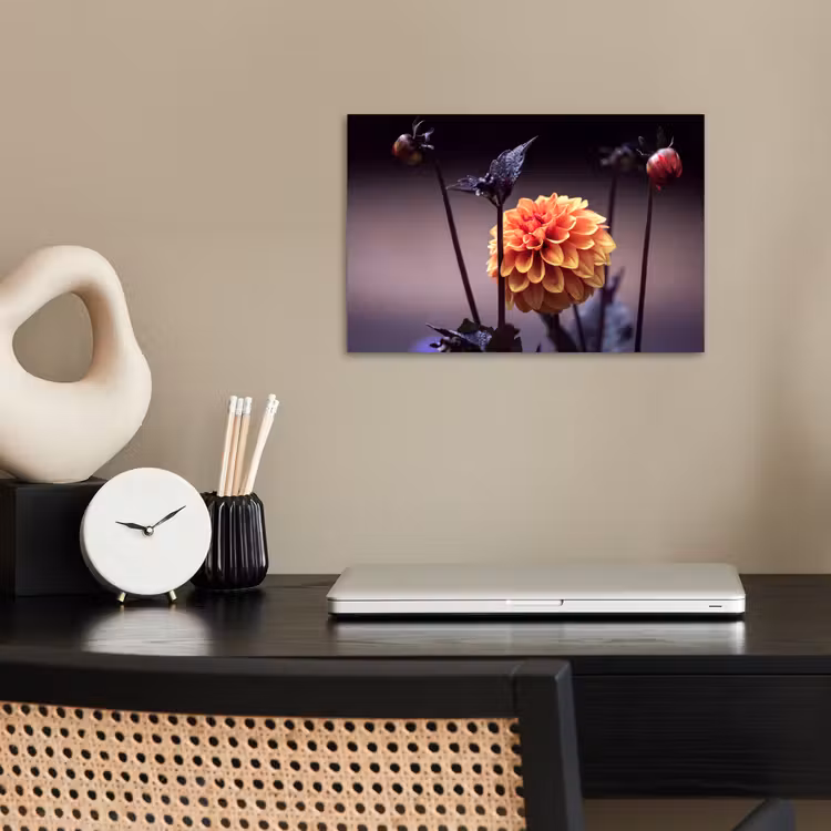 Bloemen - Chrysant - Macro - Planten poster papier klein -sfeer1