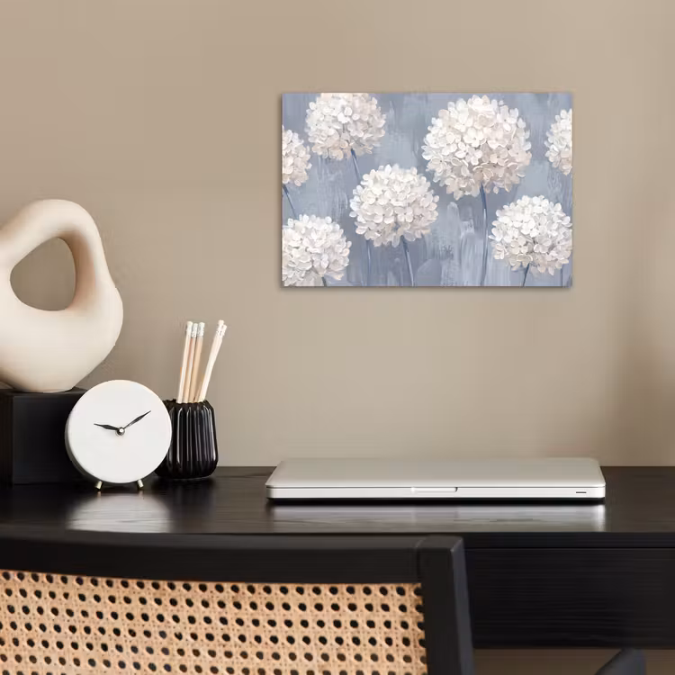 Bloemen - Illustratie - Blauw poster papier klein -sfeer1