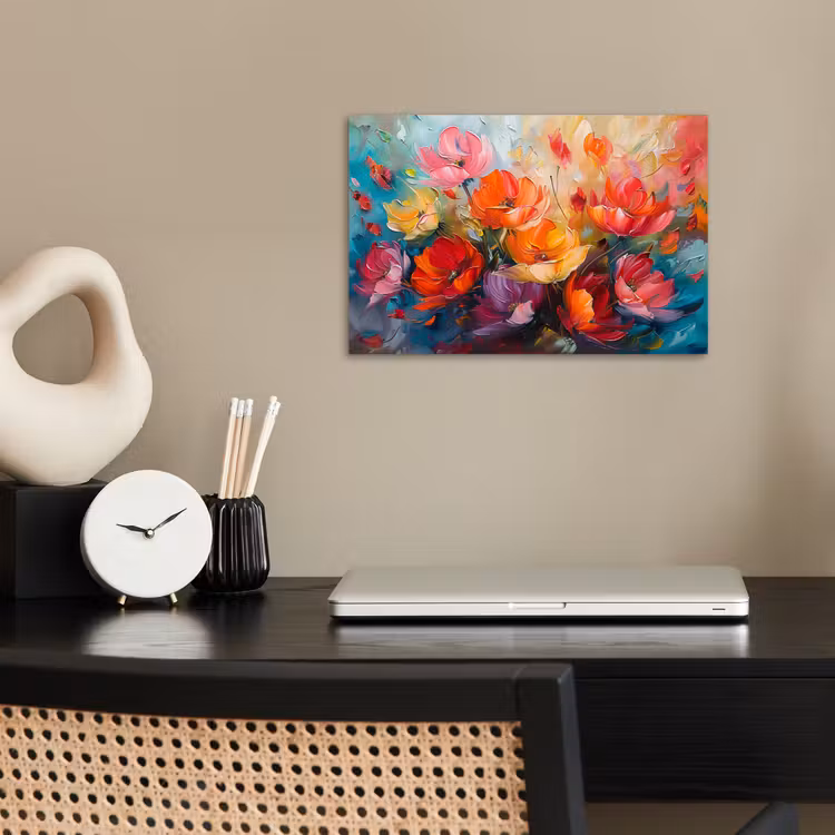 Bloemen - Kunst - Watercolor - Botanisch poster papier klein -sfeer1