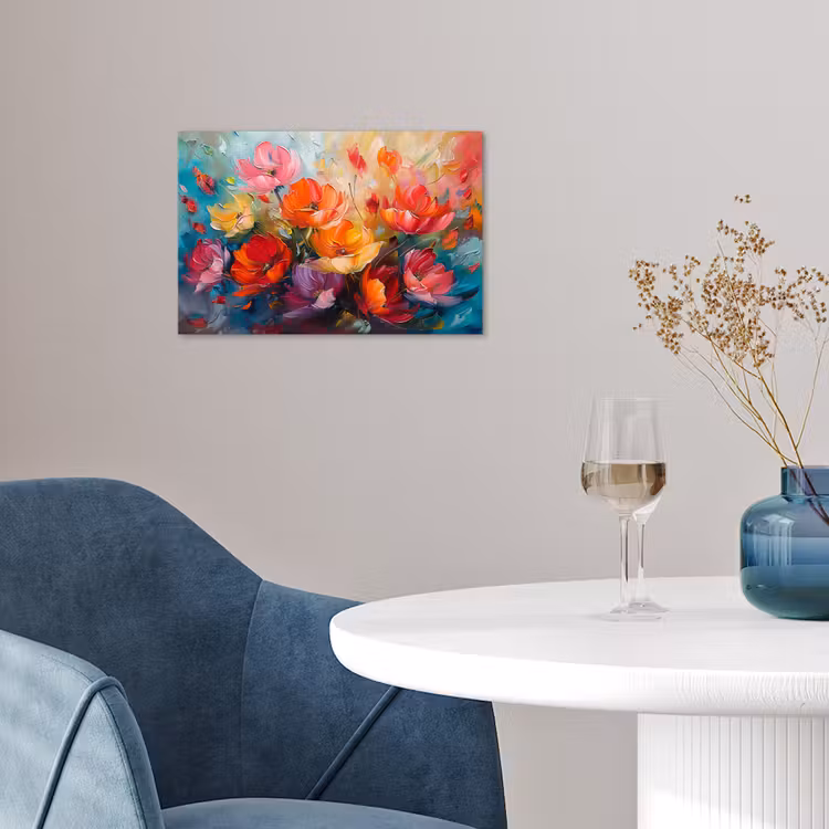 Bloemen - Kunst - Watercolor - Botanisch poster papier klein -sfeer3