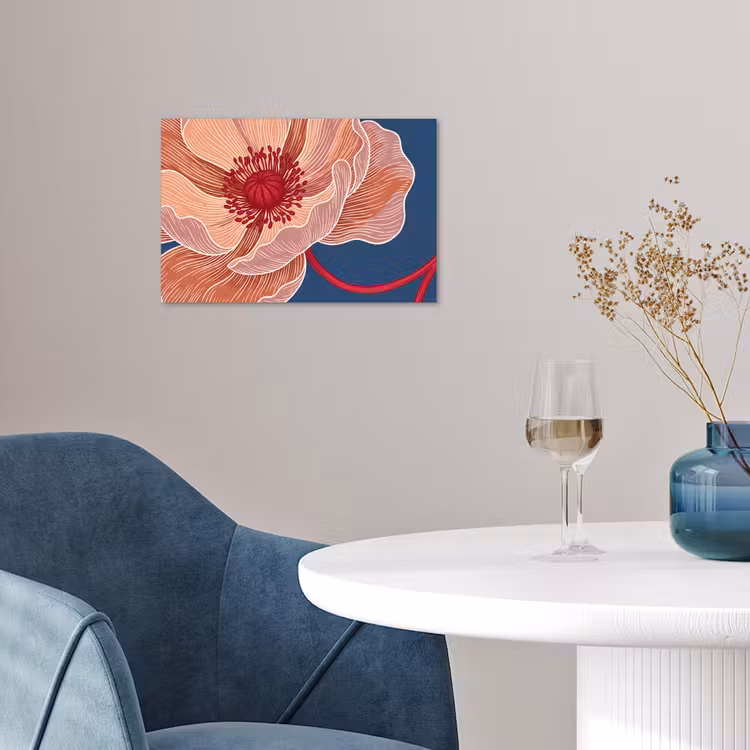 Poster - Bloemen - Modern - Abstract - Bloemen - Modern - Abstract poster papier klein