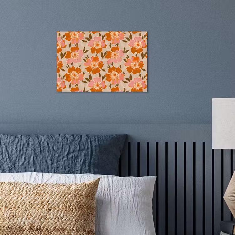 Bloemen - Motief - Retro poster papier klein 62 -sfeer2