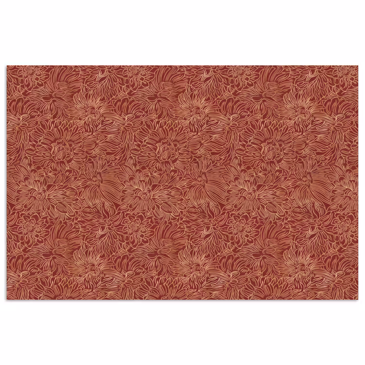 Bloemen - Motief - Rood poster papier klein 62 -3d