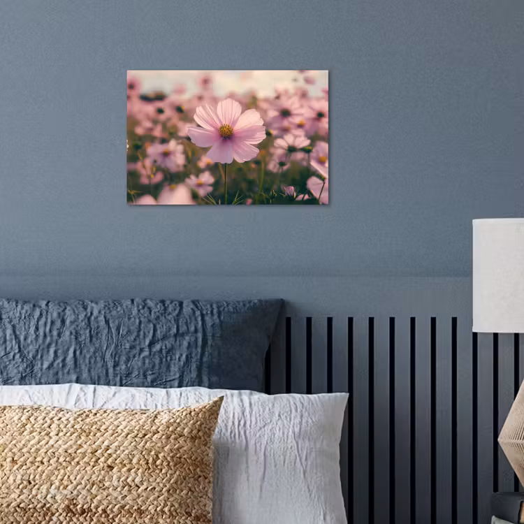 Bloemen - Paars - Wazig poster papier klein -sfeer2