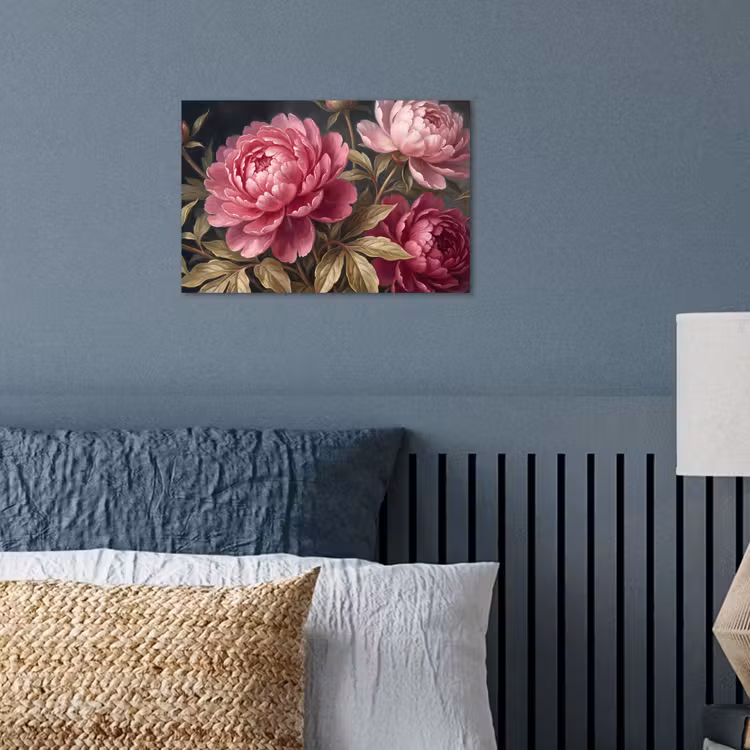 Bloemen - Roze - Klassiek - Natuur poster papier klein -sfeer2