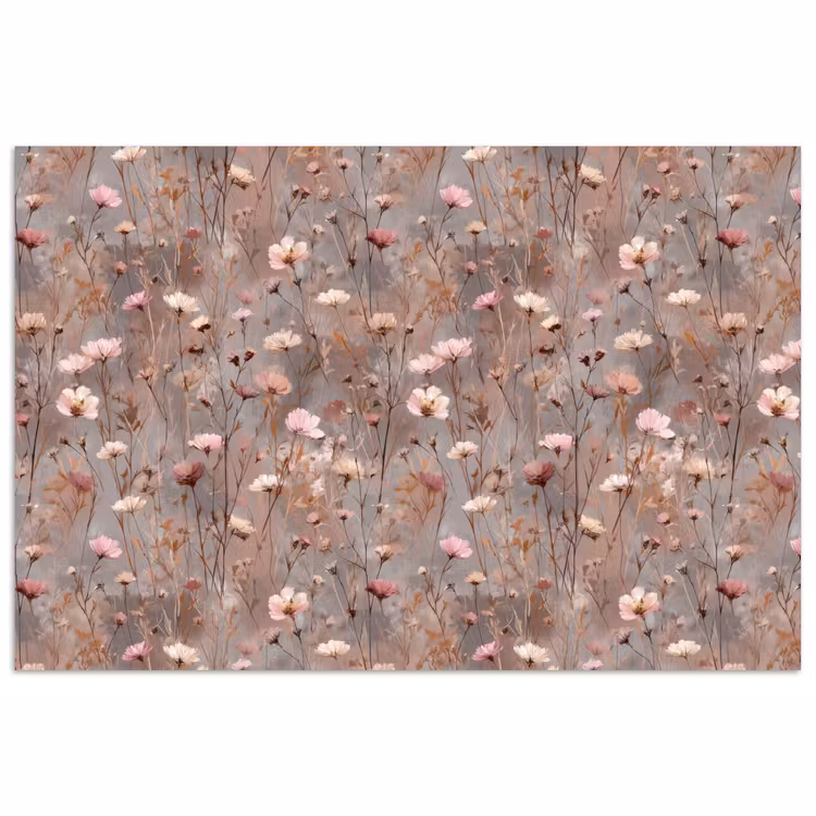Bloemen - Wild - Pastel poster papier klein 62 -3d
