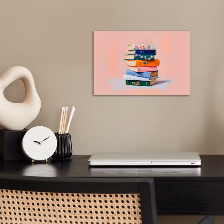Boeken - Stapel - Kleurrijk poster papier klein -sfeer1