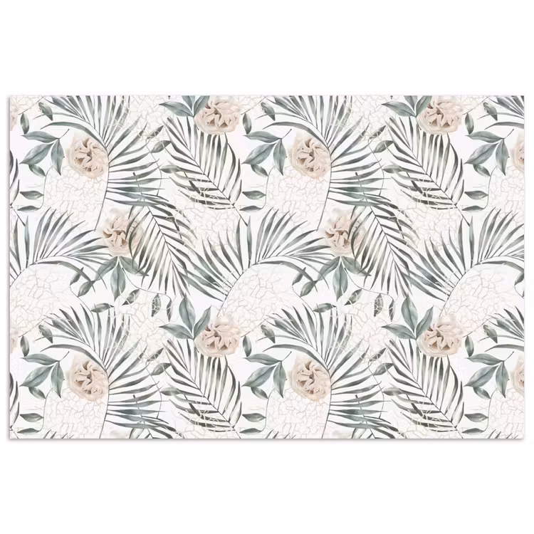 Bohemian - Bloemen - Bladeren - Jungle - Tropical poster papier klein -3d