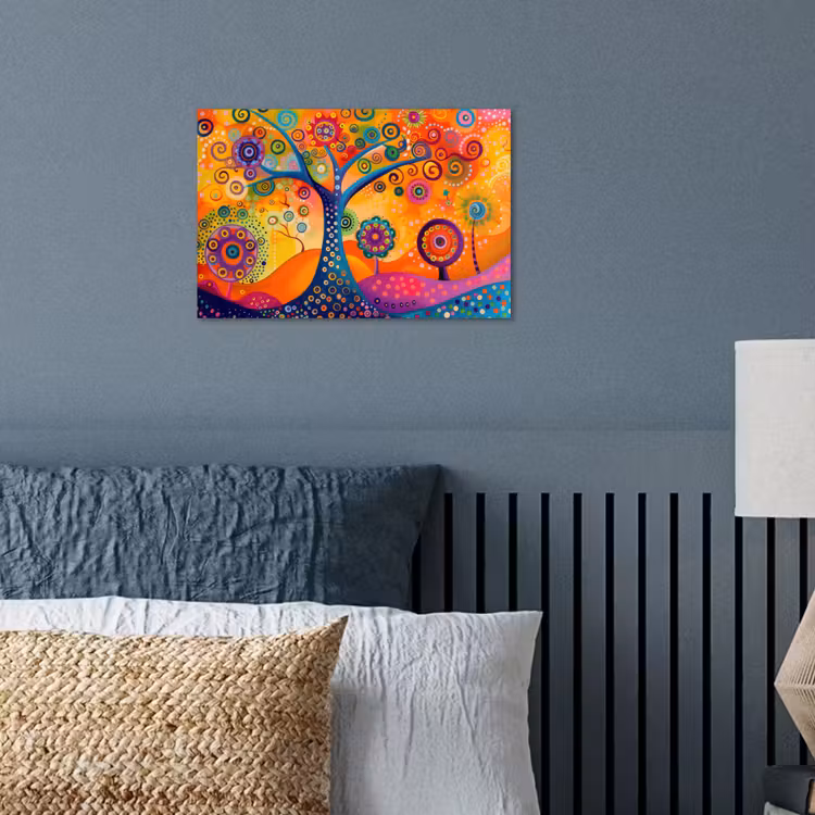 Boom - Levensboom - Abstract - Kleurrijk poster papier klein -sfeer2