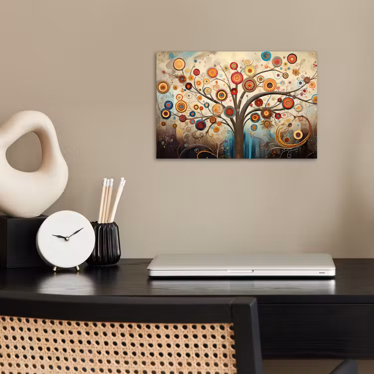 Boom - Tree of life - Kleur poster papier klein -sfeer1