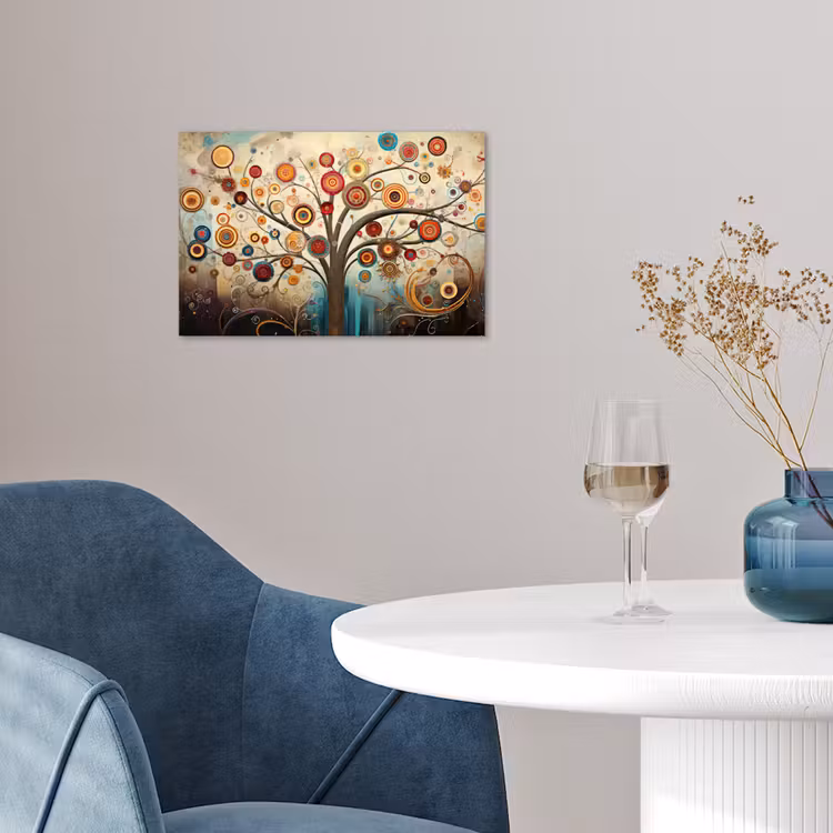 Boom - Tree of life - Kleur poster papier klein -sfeer3