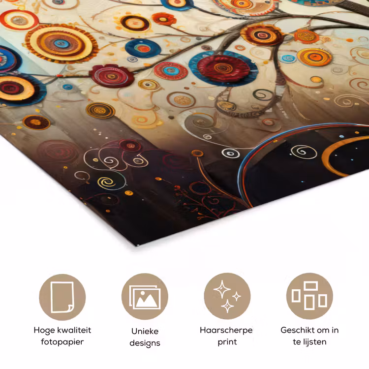 Boom - Tree of life - Kleur poster papier klein -closeup_NL