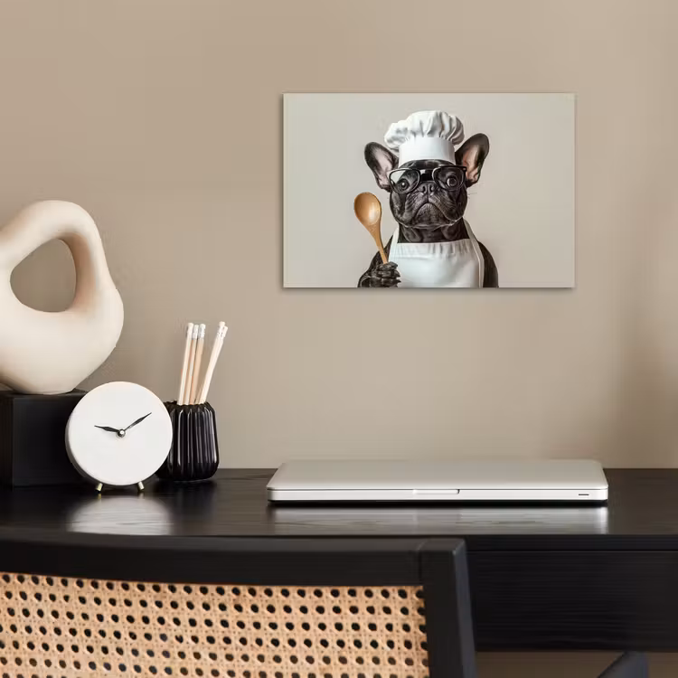 Bril - Hond - Kok poster papier klein -sfeer1