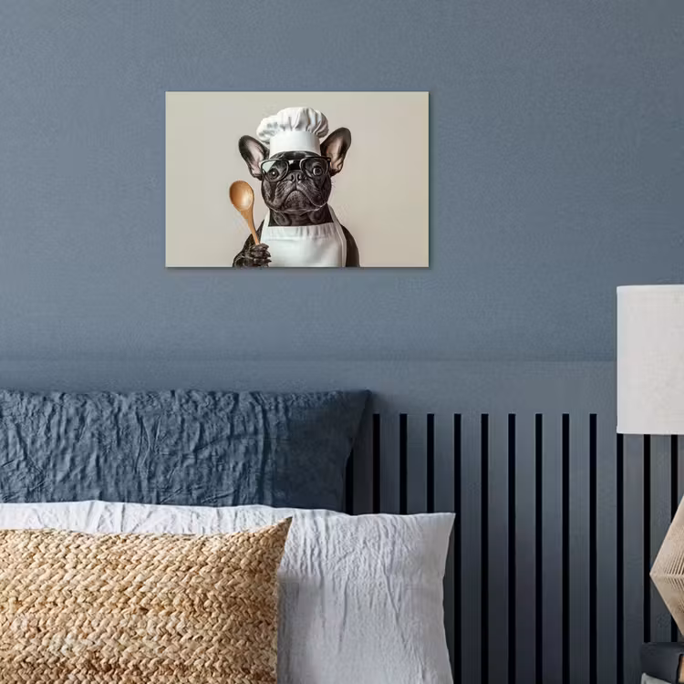 Bril - Hond - Kok poster papier klein -sfeer2