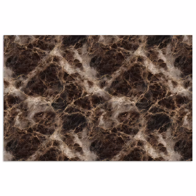 Bruin - Goud - Marmer poster papier klein 62 -3d