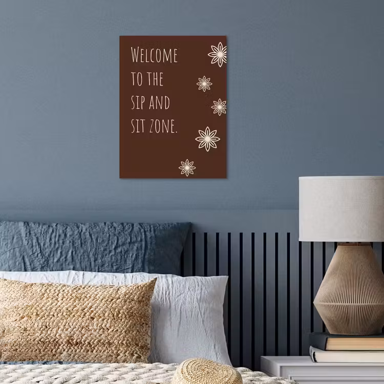 Bruin - Quote - Bloemen - Zomer poster papier klein -sfeer2