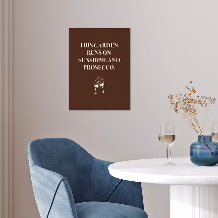 Bruin - Zomer - Quote - Drinken poster papier klein -sfeer3