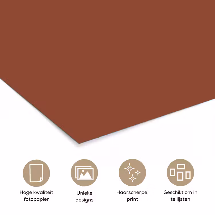 Burnt - Mahogany - Terracotta poster papier klein 62 -closeup_NL