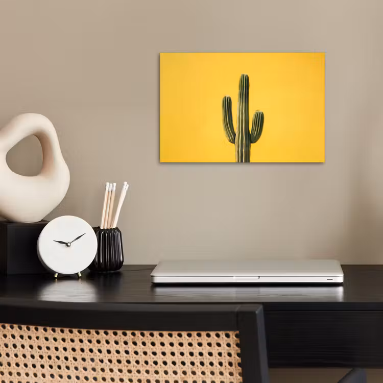 Cactus - Groen - Minimalistisch poster papier klein -sfeer1