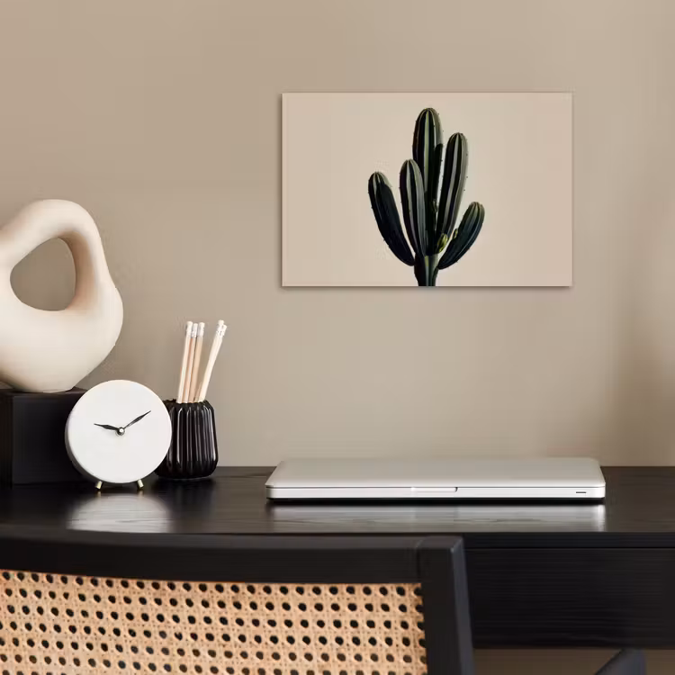 Cactus - Subtiel - Groen poster papier klein -sfeer1