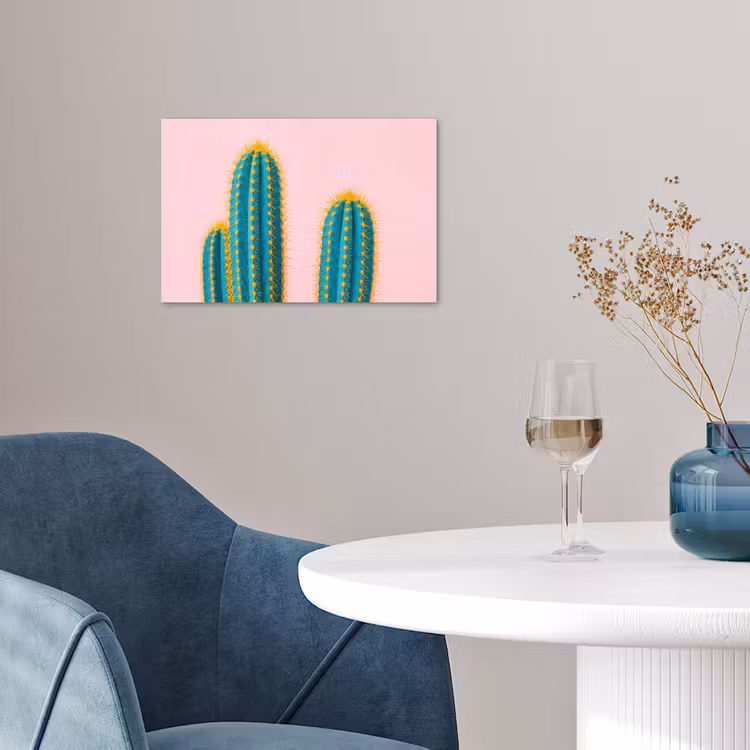 Cactussen - Modern - Pastel poster papier klein -sfeer3