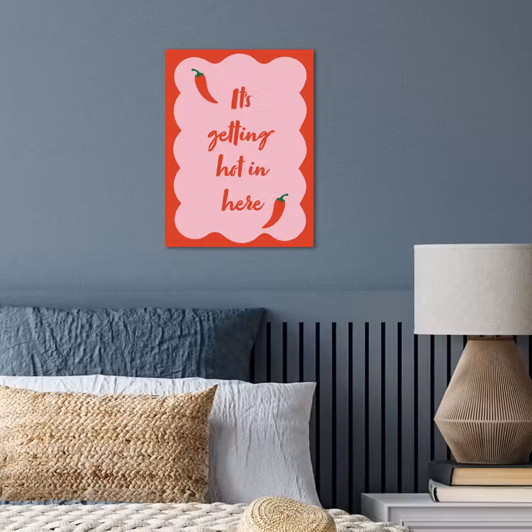Chilipeper - Red - Hot - Quotes poster papier klein -sfeer2