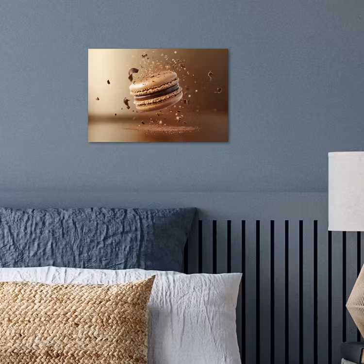 Chocolade - Macarons - Eten - Snoep poster papier klein -sfeer2
