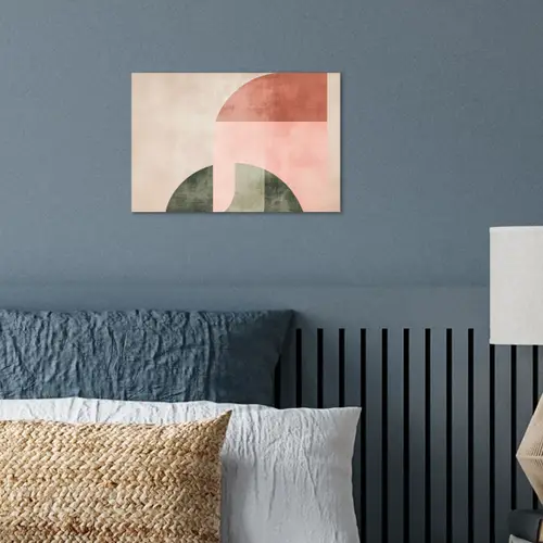 Cirkel - Abstract - Roze poster papier klein -sfeer2