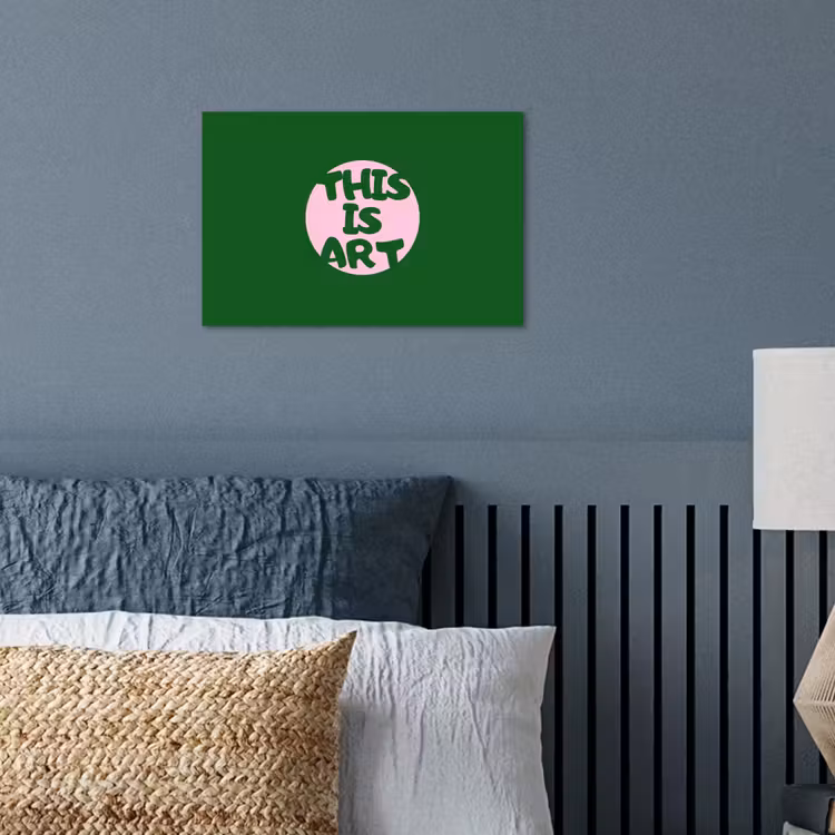 Cirkel - Roze - Tekst - Art poster papier klein -sfeer2