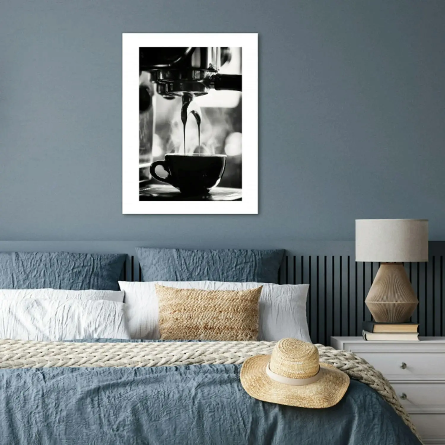 Coffee - Espresso - Koffiemachine - Kop poster papier klein -sfeer1