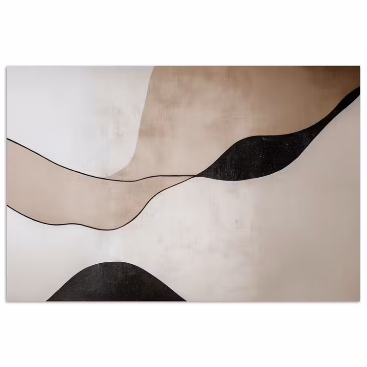 Contourlijnen - Abstracte landschap poster papier klein -3d