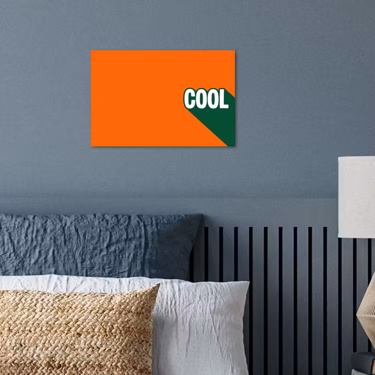 Cool - Oranje - Groen poster papier klein -sfeer2