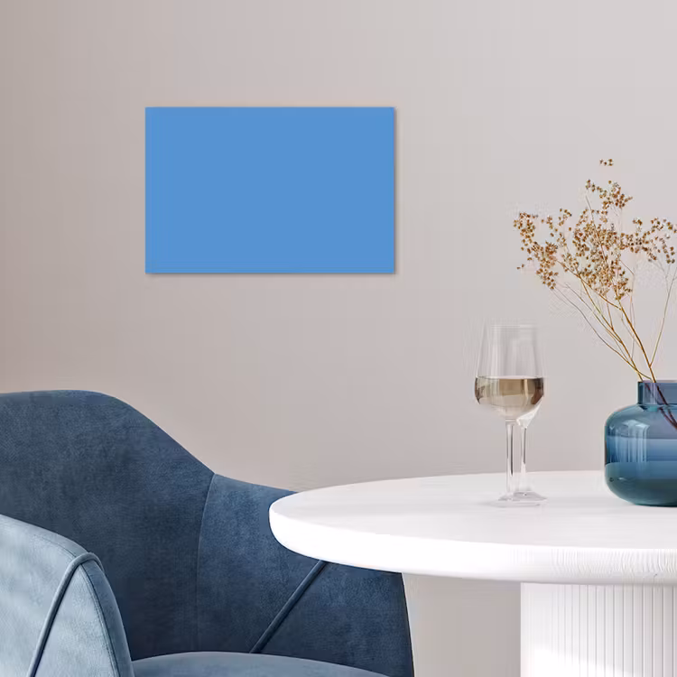 Cornflower - Blue - Blauw poster papier klein 62 -sfeer3