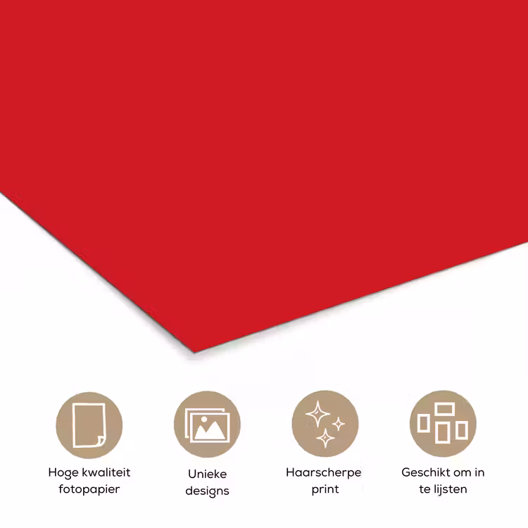 Crimson - Velvet - Rood poster papier klein 62 -closeup_NL