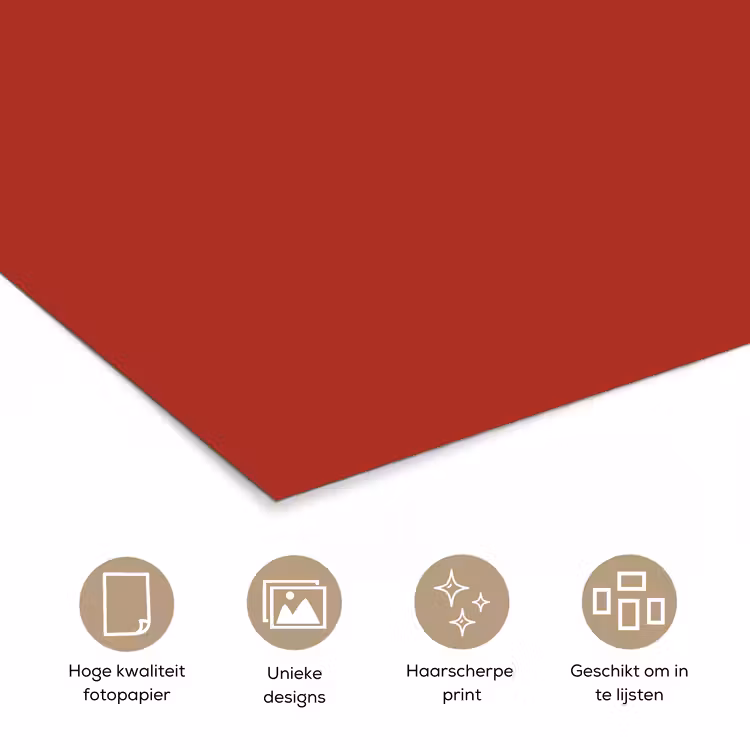 Deep - Crimson - Rood poster papier klein 62 -closeup_NL