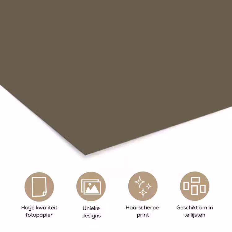 Deep - Khaki - Groen poster papier klein 62 -closeup_NL