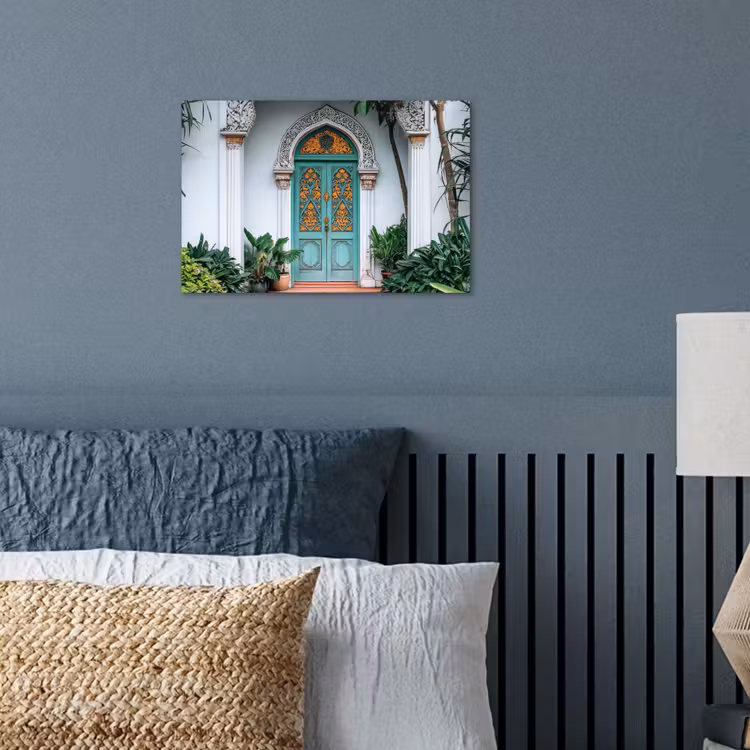 Deur - Patronen - Planten poster papier klein -sfeer2