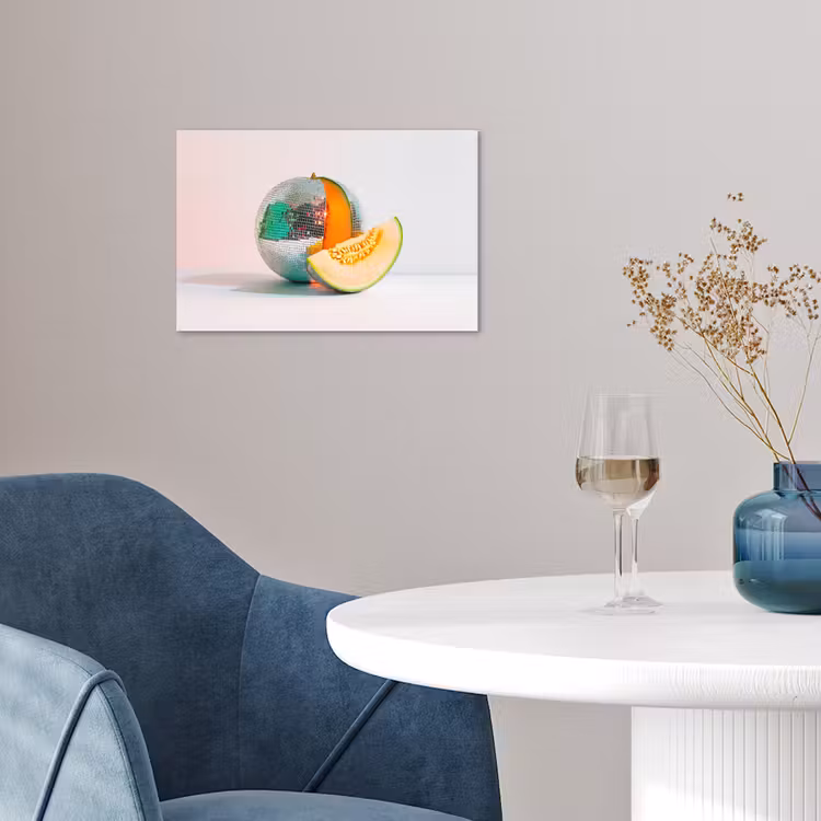 Disco - Discobal - Meloen - Pastel poster papier klein -sfeer3
