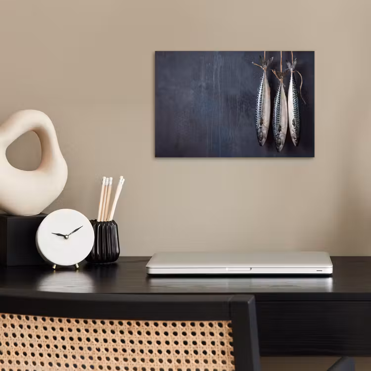 Poster - Drie vissen - Touw - Drie vissen - Touw poster papier klein