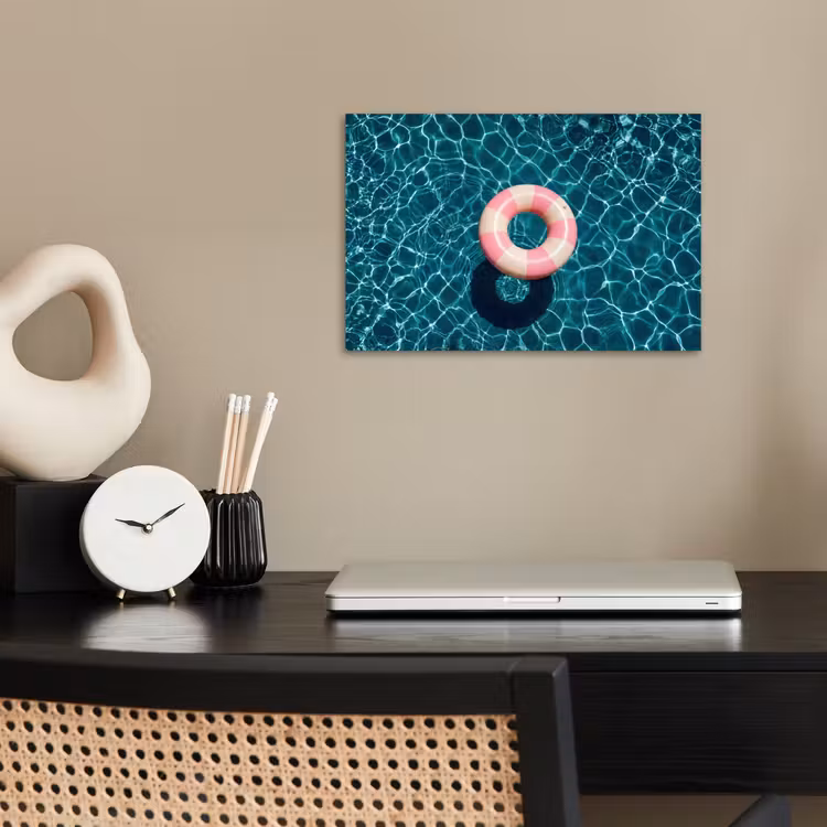 Drijvend - Zwemband - Water poster papier klein -sfeer1
